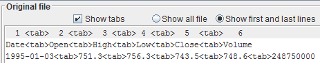 Show tabs