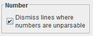 Dismiss Lines with Unparsable Numbers