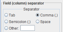 Selecting the Field Separator