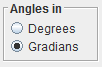 Angles in radio buttons