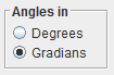 Angles in radio buttons