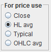 For Price Use Radio Buttons