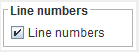 Line numbers