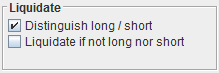 Liquidate checkboxes