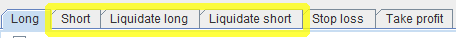 Tabs Short and Liquidate