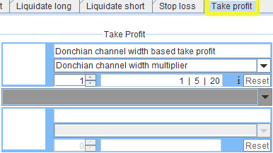 Select a Take Profit